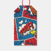 Superhero/Gamer Party Gift Labels Cadeaulabel (Achterkant)