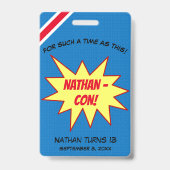 Superhero Hero Con VIP-Pas Cadeau Badge (Achterkant)