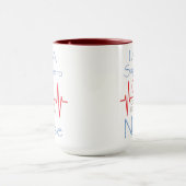 Superhero Infirmière Giant Café Mug (Centre)