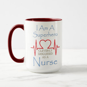 Superhero Infirmière Giant Café Mug