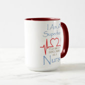 Superhero Infirmière Giant Café Mug (Devant droit)