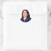 SUPERHERO KAMALA HARRIS RONDE STICKER (Tas)