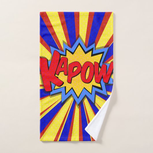 Superhero Kapow !Ensemble de serviettes de bains (Serviette à main)