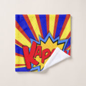 Superhero Kapow !Ensemble de serviettes de bains (Gant de toilette)
