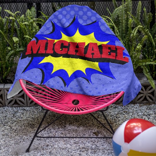 Superhero Kids Comic Book Nom personnalisé