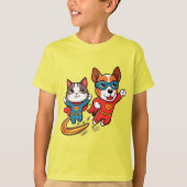 Superhero Pets Kinder T-shirt (Voorkant)