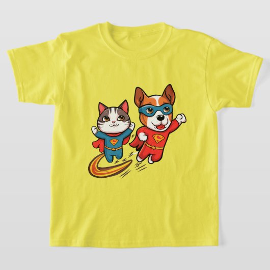 Superhero Pets Kinder T-shirt (Laagn)