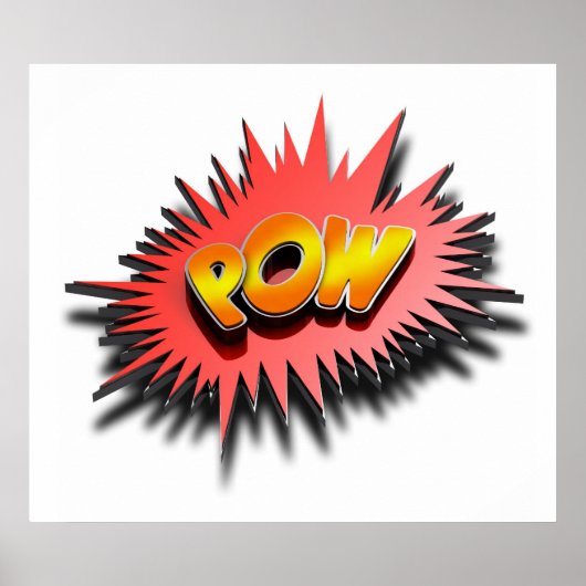 Superhero POW - Poster (Devant)