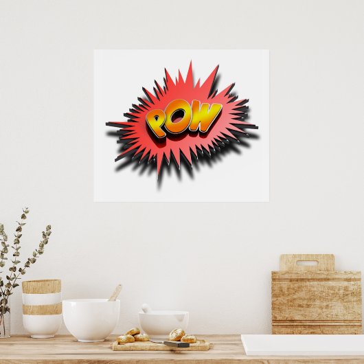 Superhero POW - Poster (Cuisine)