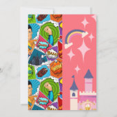 Superhero & Princesse Custom Invitations d'anniver (Dos)