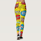 Superhero Saga: Schattigee strippatronen Leggings (Achterkant)