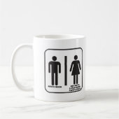 Superhero salle de bain drôle Mug (Gauche)