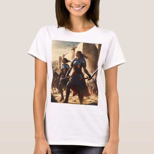 Superhero Team Battle Fortress T-shirt – Episch Sh (Voorkant)
