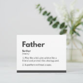 Superhero vaderdag kaarten Superdad (Staand voorkant)