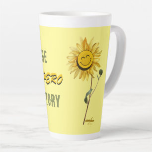 Superhero Yellow Latte Mok door Poet Adiela Akoo