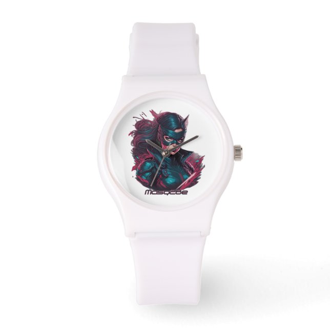 "Superheroine 01" Horloge (Voorkant)