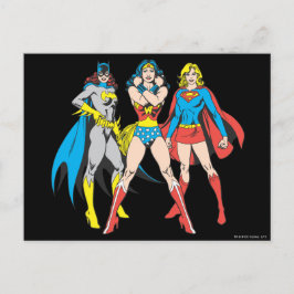 Superheroïne Pose Briefkaart