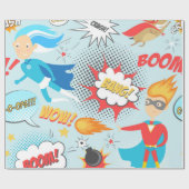 Superheros Cadeaupapier (Vlak)