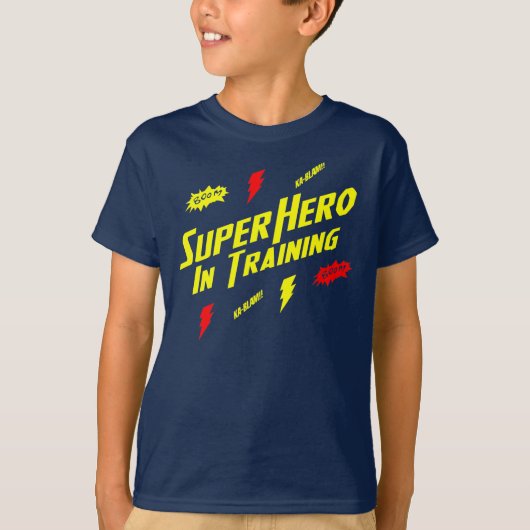 Superhéros d'enfants dans le T-shirt de formation (Devant)
