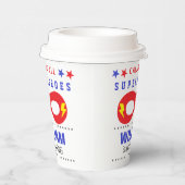 Superheros Party Happy Birthday Papieren Bekers (Rechts)