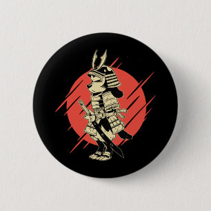 Superhond Samurai Krijger Ronde Button 5,7 Cm