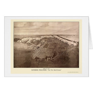 Supérieur, carte panoramique de WI - 1913