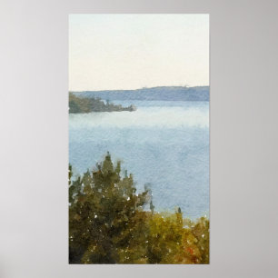 Superieure Abstracte Waterverf Poster