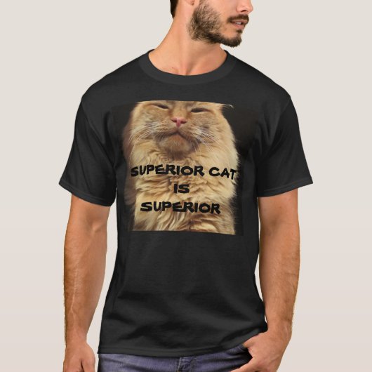 Superieure kat is superieur t-shirt (Voorkant)