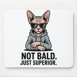 Superieure Sphynx Kat Sarcastische Houding Kunst Muismat