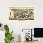 Superieure, WI Panorama - 1890 Poster (Thuiskantoor)