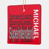 Superintendent Extraordinaire CUSTOM Keramisch Ornament (Links)