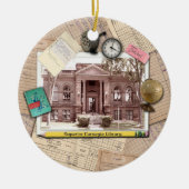 SUperior Carnegie Library Keramisch Ornament (Voorkant)