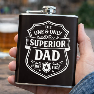 Superior Papa Familie Eerst Flesje Heupfles