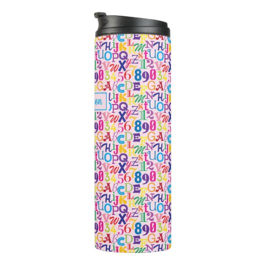 Superkleurige ABC's en 123s Thermosbeker (Geroteerd rechts)