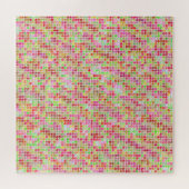 Superkleurige Stippen Legpuzzel (Horizontaal)