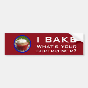 Superkracht (Cupcake) Bumpersticker