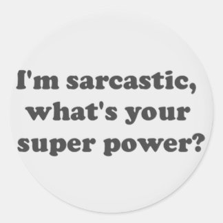 Superkracht Ronde Sticker