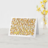 Superlambanana Blank Wenskaart Kaart (Gele Bloem)