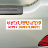 Superlatieve Bumpersticker (Op auto)