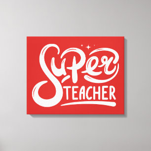 Superleraar Canvas Afdruk