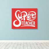 Superleraar Canvas Afdruk (Insitu (Houten vloer))