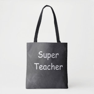 Superleraar-chalkboardontwerp — ideaal draagtas