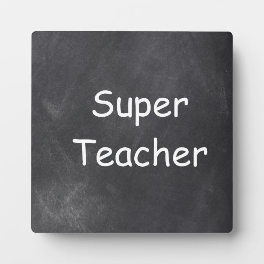 Superleraar-chalkboardontwerp — ideaal fotoplaat (Voorkant)