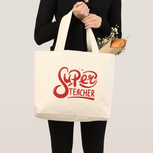 Superleraar Grote Tote Bag (Voorkant (product))