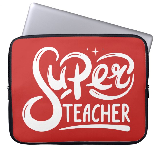 Superleraar Laptop Sleeve (Voorkant)