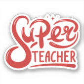 Superleraar Sticker (Voorkant)