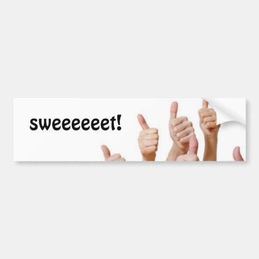 SUPERLEUK! BUMPERSTICKER (Voorkant)