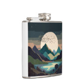 Supermaan op het meer heupfles (Rechts)