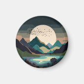 Supermaan op het meer magneet (Voorkant)