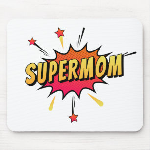 Supermam Retro Comic Pop Art Mousepad Muismat